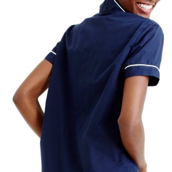 J.Crew Cotton Pajama short sleeve top. NEW with Tag.  Multiple Size Quantity. - Picture 2 of 7